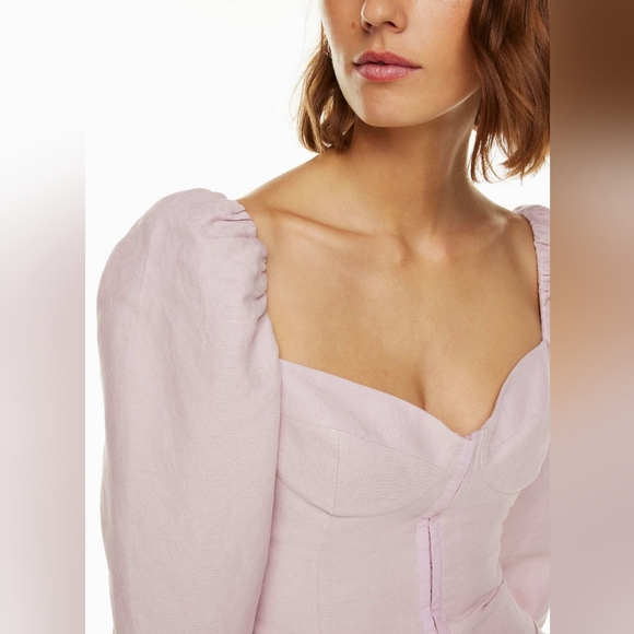 Aritzia Wilfred Muse linen blouse size S BNWT - Picture 2 of 13